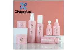 China 30ml 250ml Perfume Body Lotion Bottles With Pump Pink Luxury Skincare Cosmetic Packaging supplier