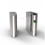 LED Light Single Lane Flap Barrier Automatic Pedestrian for sale
