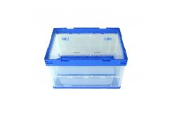 China Sides Open 100% Virgin PP Plastic Collapsible Storage Crate For Garment supplier