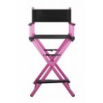 Aluminum Professional Makeup Chair For Salon Light Weight Pink Color for sale