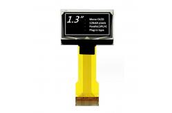 China 1.3 Inch Monochrome OLED Display Module 128x64 Pixel White/Blue Optional supplier