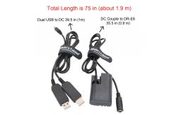 China DR-E6 Dummy Battery 1.9m Camera Power Adapter for Canon EOS supplier