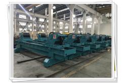 China Offshore Wind Tower 150t Movable Welding Turning Roller Rubber Wheel supplier