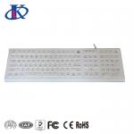 IP68 Washable Silicone Keyboard With Or Without Backlit Keys In White Or Black Color for sale