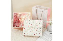 China Matte Lamination Heart Patterned Gift Boxes And Bags Set  For Romantic Occasions supplier