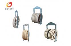 China Bundled Conductor Stringing Block Cable Pulling Pulley 660 Mm Nylon Large Diameter supplier