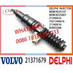 Fuel Diesel Injector 21371679 BEBE4D25101 BEBE4D25001 21340616 85003268 E3.18 for VOL MD13 EURO 5 LOW POWER for sale