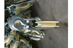 China Nylon Transmission Stringing Blocks Pulleys 10KN Rated Load supplier