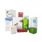 OEM White Foldable Cardboard Boxes Spot UV Cosmetic Paper Box for sale