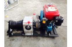 China Portable Cable Winch Puller Cylindrical Shape With Water Cooled Diesel Engine supplier