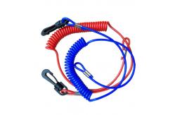 China Jet Ski Boat Safety Kill Switch Lanyard Outboard Leash With Plastic Hook supplier