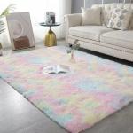 Home Acrylic Plush Faux Fur Rug OEM Acceptable for sale