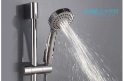 China Ergonomic ABS Shower Head In Chrome 3 Spray Removable Shower Head supplier