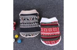 China 35cm Sleeveless Soft Plush Dog Christmas Coat supplier
