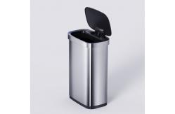 China Big Volume Steel Automatic Sensor Trash Bin Open Top Touchless Trash Can supplier
