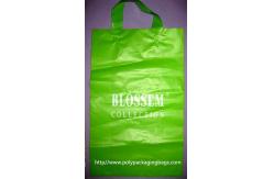 China Biodegradable Personalized Plastic Grocery Bags With Loop Handle supplier