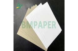 China Recycled Pulp Coated White Board With Gtey Back for Literacy Card supplier