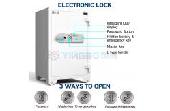 China Adjustable Shelves Fireproof Safe Box Solid Steel Latches Secure Valuables Documents supplier