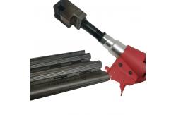China Aluminium Window Punching Machine 6*30mm Drain Hole Adjustable depth locator supplier