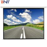 Electric Motorized Projector Screen 120 Inch , 4 3 Format Remote Projector Screen for sale