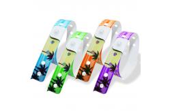 China Comfortable PVC Customized Wristbands For Events Wear Resistant Bracelets supplier