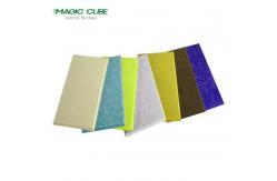 China Plain Rectangle Polyester Fiber Acoustic Panel With Straight Edge supplier