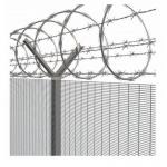 5.5mm Welded Mesh Fencing Powder Coated Concertina Razor Barbed Wire for sale