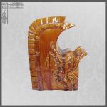Clay Color Glazed Chinese Roof Ornaments Roof Ridge For Chinese Pagoda for sale