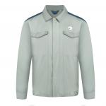 210 GSM Work Clothes Jacket 65% Polyester 35% Cotton Twill 2/1 Navy Contrast Gray for sale