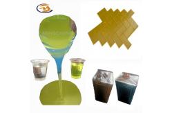 China Clear Yellow Two Component Liquid Polyurethane Rubber For Concrete Stamping Mold Making supplier