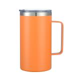 12oz Coffee Mug With Handle Double Wall Stainless Steel Insulated Lowball Tumbler Keeping Hot And Cold for sale