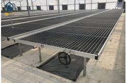 China Solid Greenhouse Plastic Seedling Tray / Rolling Grow Tray With Welding Wire Mesh supplier