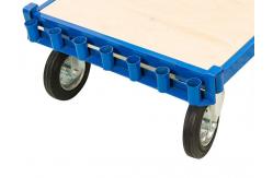 China Blue 4 Wheel Board Trolley Material Handling Equipment Fabrication supplier