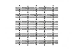China Pre- Crimped Decorative Wire Mesh For Cabinets supplier