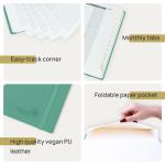 OEM Green Medium Academic Planner With Monthly And Weekly Schedule
