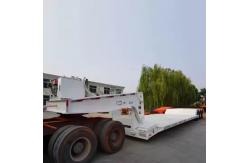 China 3 Axle 80t Customize Mechanical Suspension Detachable Gooseneck Lowbed Trailer supplier