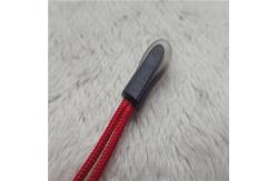 China Outside Wear Zip Fastener Puller With Transparent Outline Border supplier