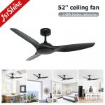 52 Inches White ABS Blade Remote Smart APP Control Ceiling Fan Without Light