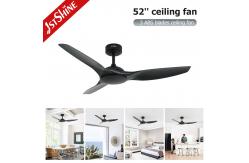 China 52 Inches White ABS Blade Remote Smart APP Control Ceiling Fan Without Light supplier