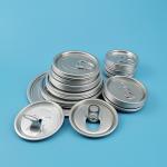 73mm Aluminum Alloy 0.25mm Paper Tube Easy Open Jar Lids for sale