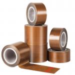 Waterproof Cloth PTFE  Adhesive Tape Brown Heat Insulation for sale