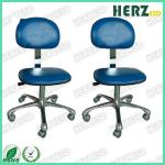 Blue Color ESD Safe Chairs / Static Dissipative Chair With Grounding Chain for sale