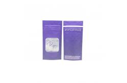 China Matte 4.75 Inch Flat Foil Pouches Resealable Stand Up Pouches With Window supplier