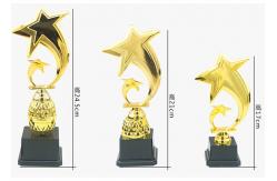 China Custom Logo Plastic Trophy Cup With Star Design Three Sizes Optional supplier