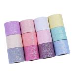 Polyester Organza Tulle Rolls Glitter Pattern for sale