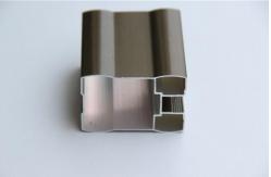 China Champagne Extruded Aluminum ,  Electronics Enclosure For Decorative Window Frame supplier