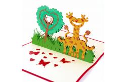 China OEM 3D Pop Up Valentine Cards ,  3D Greeting Card Offset Printing FCC Certificates supplier