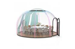 China ISO Dining Bubble Tent 100% Weatherproof Glass Bubble Tent With Led Light supplier