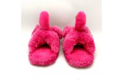 China Non Slip 40cm Flamingo Warm Plush House Shoes supplier