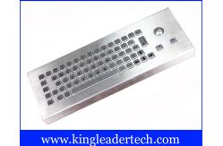 China Brushed Industrial Computer Small Footprint Desktop Keyboard With Trackball supplier